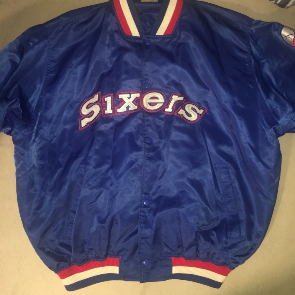 Hardwood Classics Sixers Varsity Jacket
